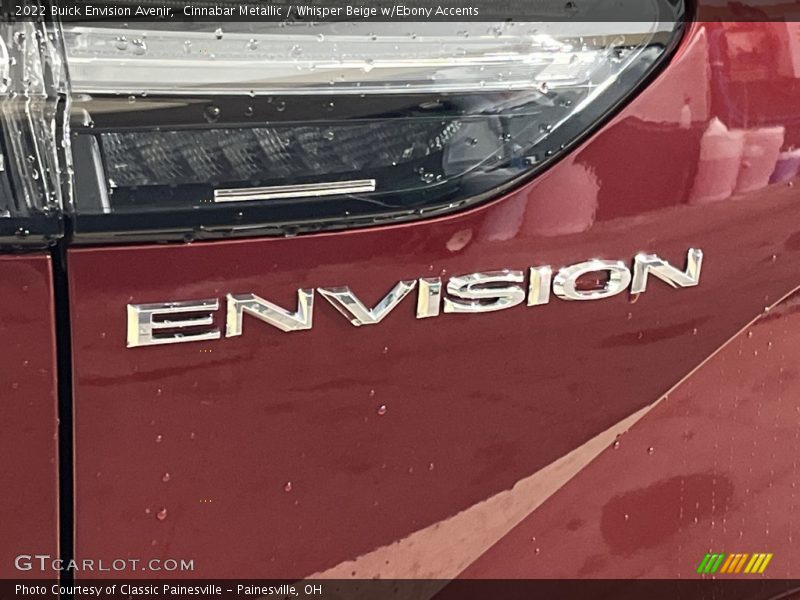 Cinnabar Metallic / Whisper Beige w/Ebony Accents 2022 Buick Envision Avenir