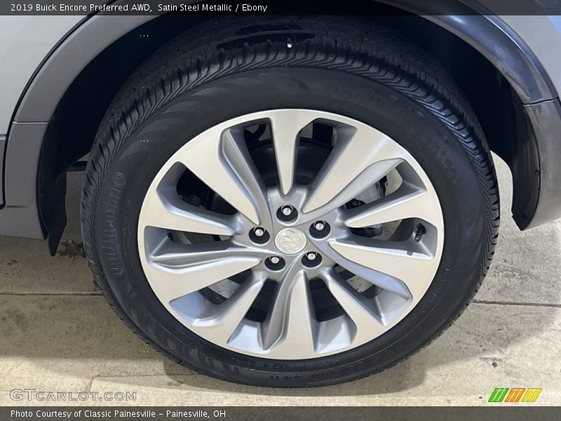 Satin Steel Metallic / Ebony 2019 Buick Encore Preferred AWD