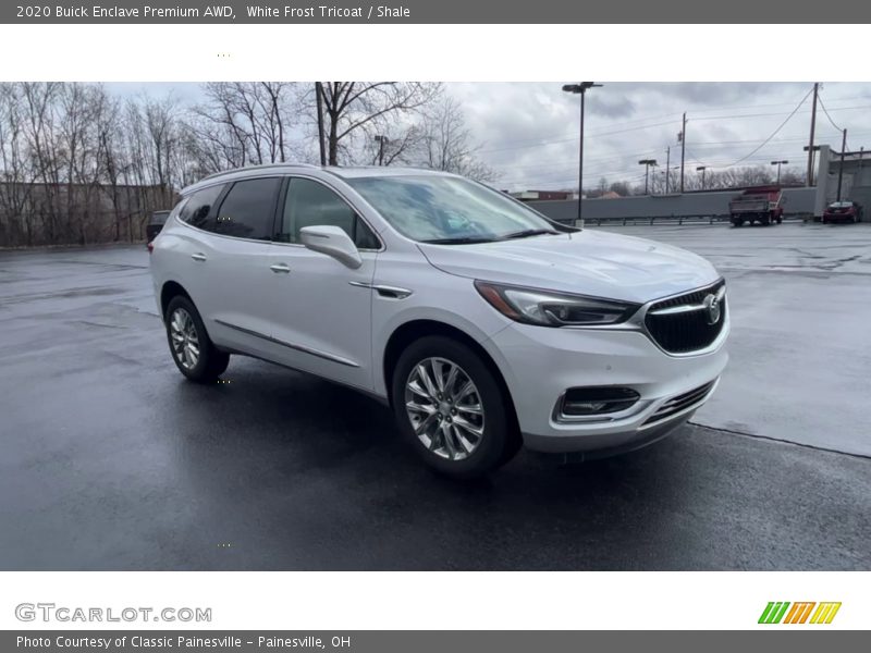 White Frost Tricoat / Shale 2020 Buick Enclave Premium AWD