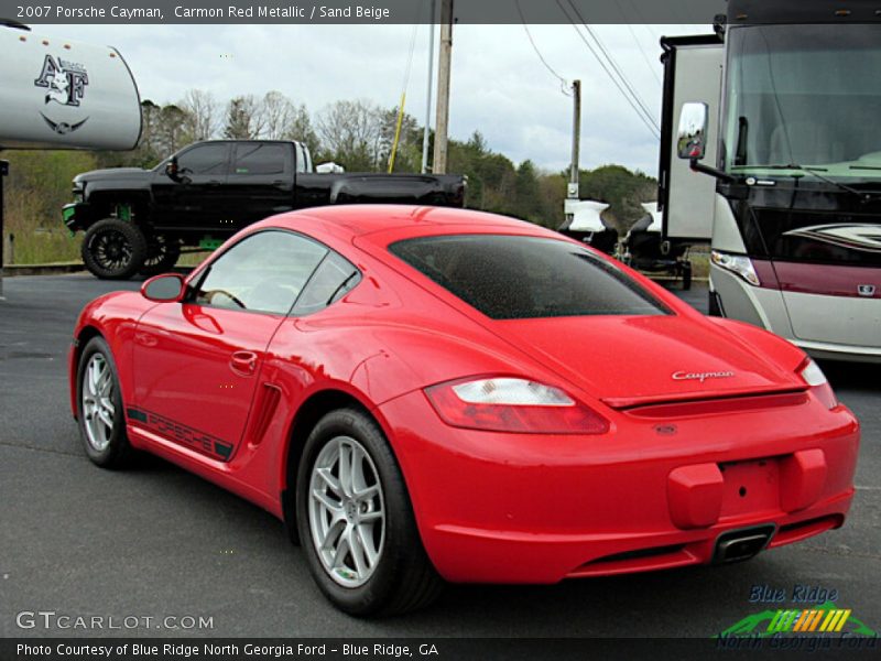 Carmon Red Metallic / Sand Beige 2007 Porsche Cayman