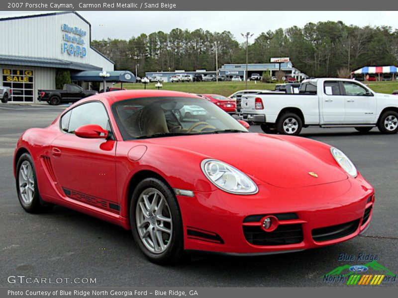 Carmon Red Metallic / Sand Beige 2007 Porsche Cayman