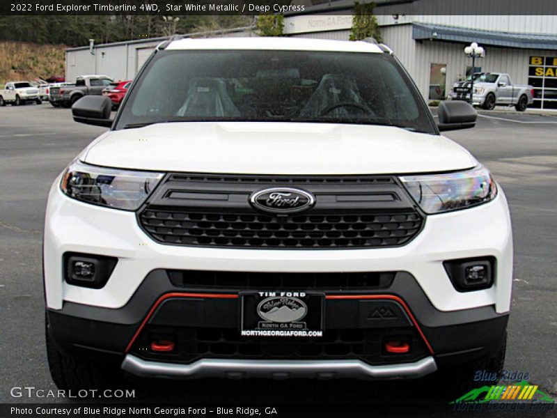 Star White Metallic / Deep Cypress 2022 Ford Explorer Timberline 4WD