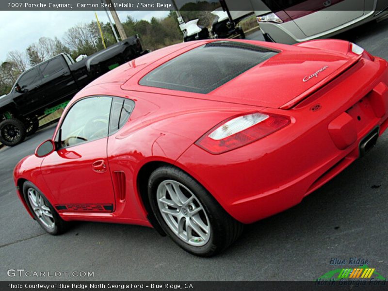 Carmon Red Metallic / Sand Beige 2007 Porsche Cayman