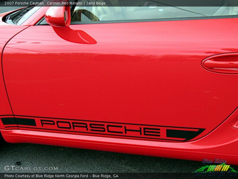 Carmon Red Metallic / Sand Beige 2007 Porsche Cayman