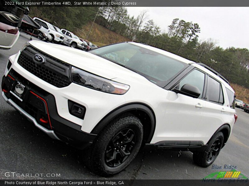 Star White Metallic / Deep Cypress 2022 Ford Explorer Timberline 4WD