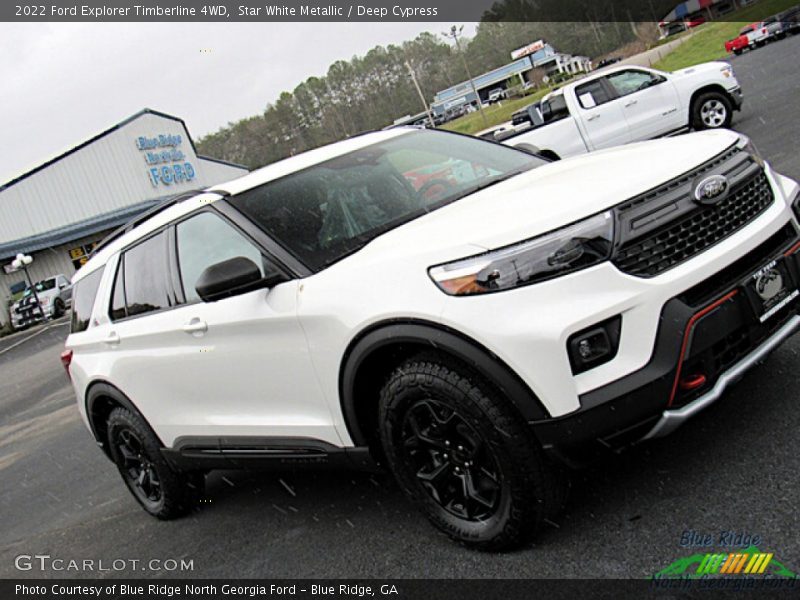 Star White Metallic / Deep Cypress 2022 Ford Explorer Timberline 4WD