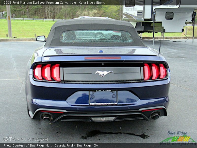 Kona Blue / Ebony 2018 Ford Mustang EcoBoost Premium Convertible