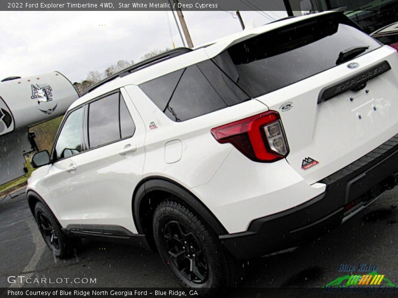 Star White Metallic / Deep Cypress 2022 Ford Explorer Timberline 4WD