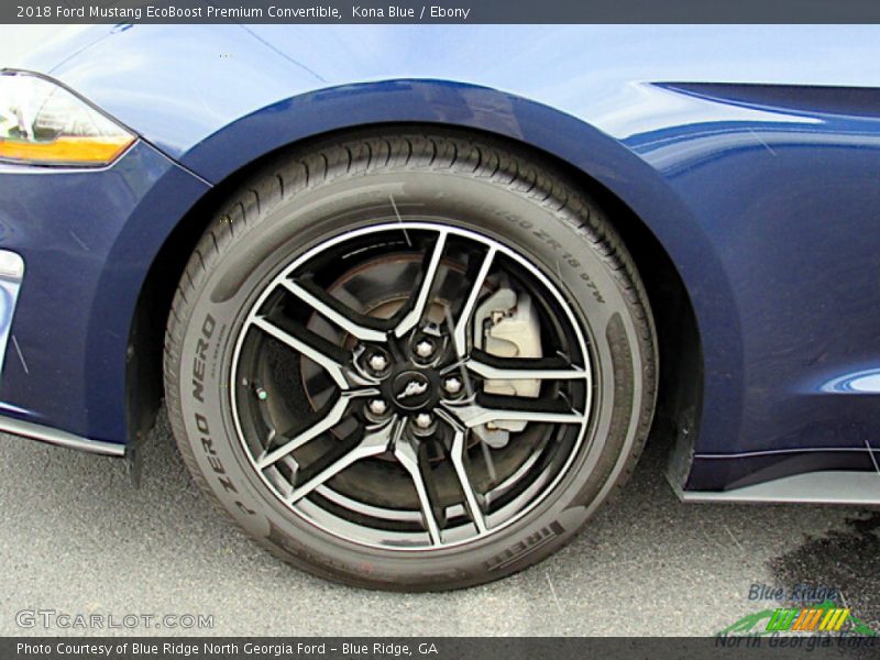 Kona Blue / Ebony 2018 Ford Mustang EcoBoost Premium Convertible