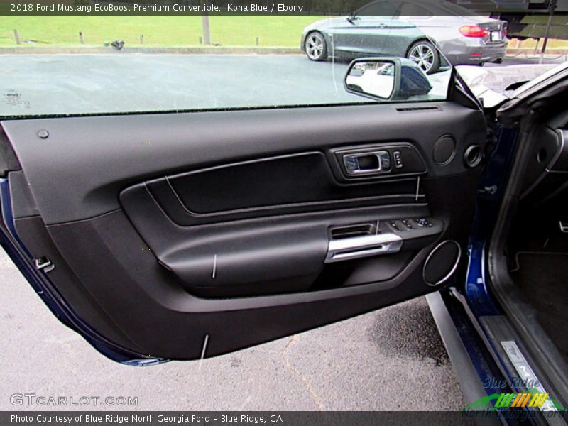 Kona Blue / Ebony 2018 Ford Mustang EcoBoost Premium Convertible