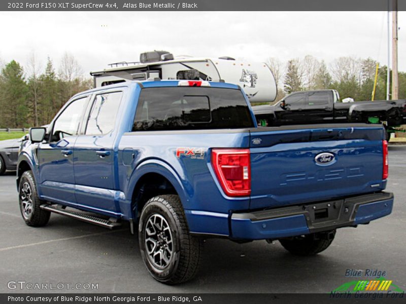 Atlas Blue Metallic / Black 2022 Ford F150 XLT SuperCrew 4x4