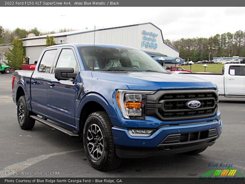 Atlas Blue Metallic / Black 2022 Ford F150 XLT SuperCrew 4x4