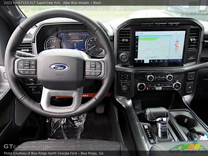 Atlas Blue Metallic / Black 2022 Ford F150 XLT SuperCrew 4x4