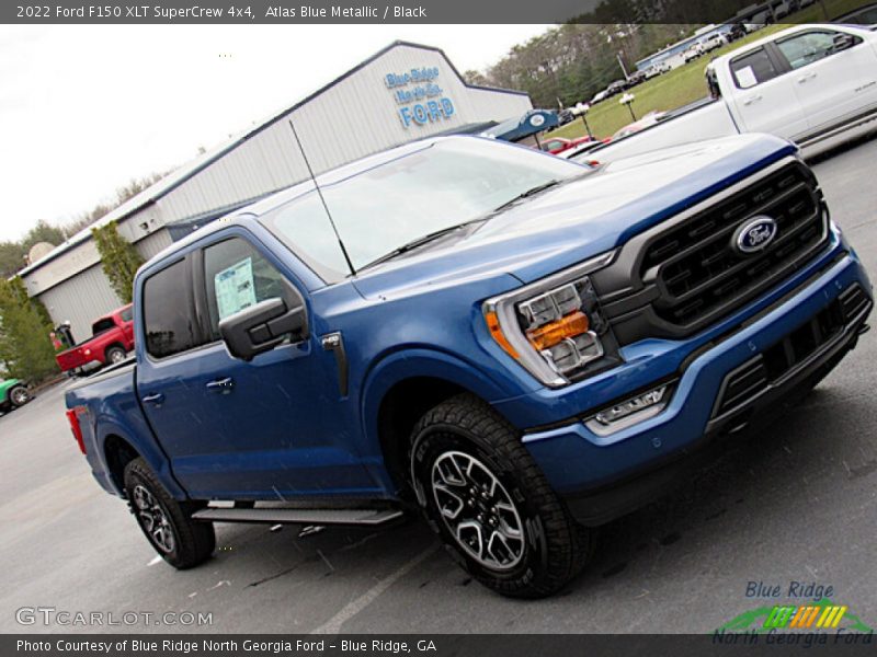Atlas Blue Metallic / Black 2022 Ford F150 XLT SuperCrew 4x4