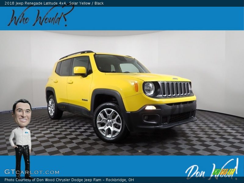 Solar Yellow / Black 2018 Jeep Renegade Latitude 4x4