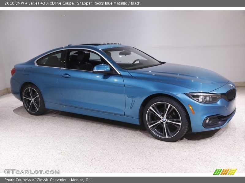 Snapper Rocks Blue Metallic / Black 2018 BMW 4 Series 430i xDrive Coupe