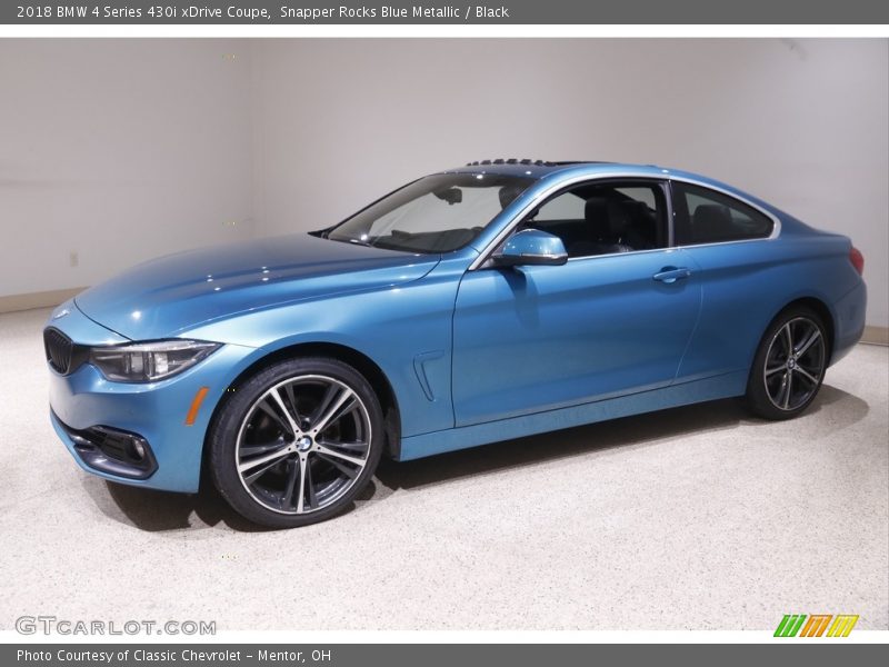 Snapper Rocks Blue Metallic / Black 2018 BMW 4 Series 430i xDrive Coupe