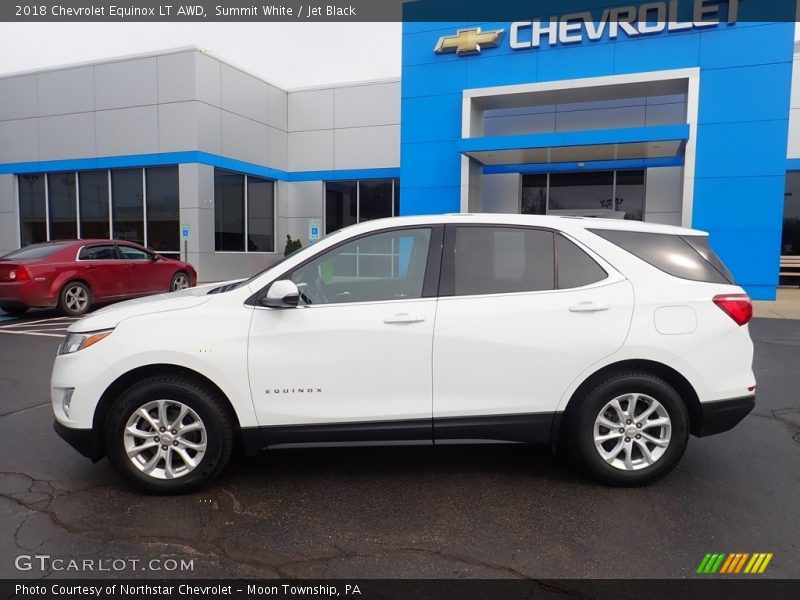 Summit White / Jet Black 2018 Chevrolet Equinox LT AWD
