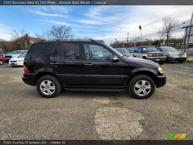 Obsidian Black Metallic / Charcoal 2005 Mercedes-Benz ML 500 4Matic