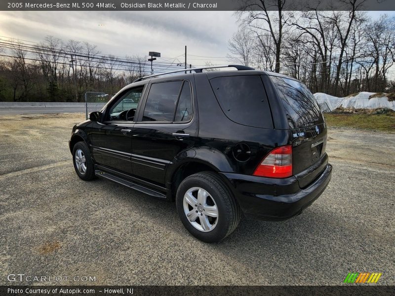 Obsidian Black Metallic / Charcoal 2005 Mercedes-Benz ML 500 4Matic