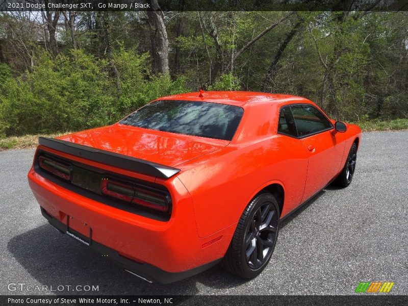 Go Mango / Black 2021 Dodge Challenger SXT