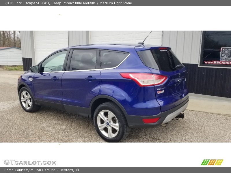 Deep Impact Blue Metallic / Medium Light Stone 2016 Ford Escape SE 4WD