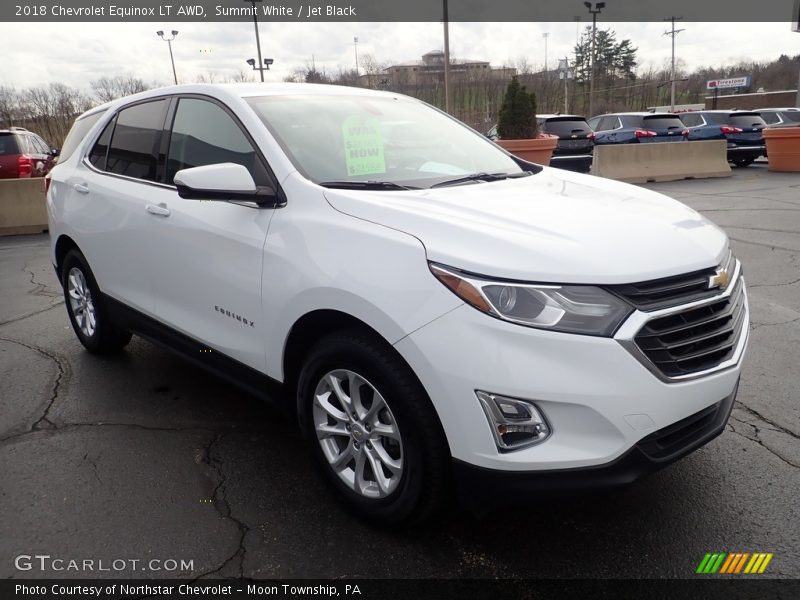 Summit White / Jet Black 2018 Chevrolet Equinox LT AWD