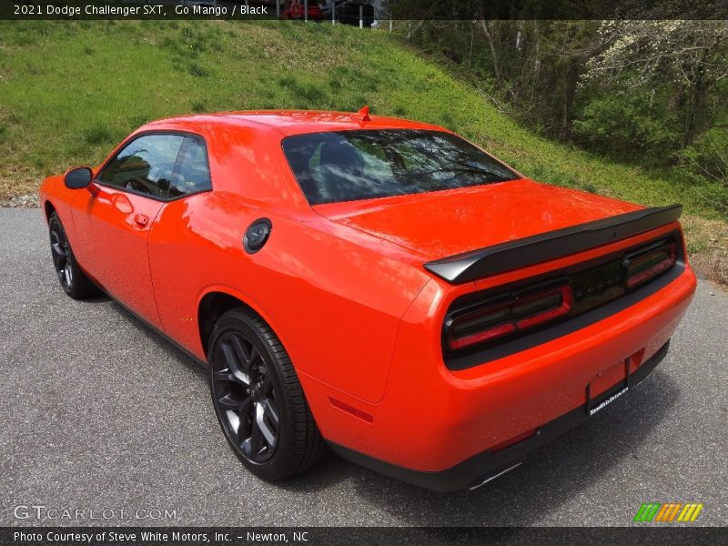 Go Mango / Black 2021 Dodge Challenger SXT