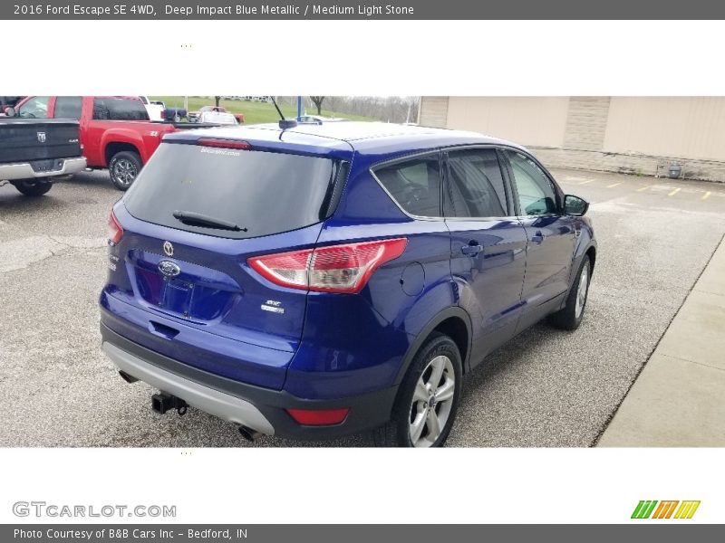 Deep Impact Blue Metallic / Medium Light Stone 2016 Ford Escape SE 4WD