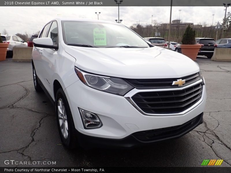 Summit White / Jet Black 2018 Chevrolet Equinox LT AWD