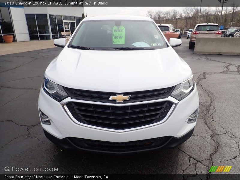 Summit White / Jet Black 2018 Chevrolet Equinox LT AWD