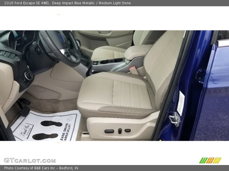 Deep Impact Blue Metallic / Medium Light Stone 2016 Ford Escape SE 4WD