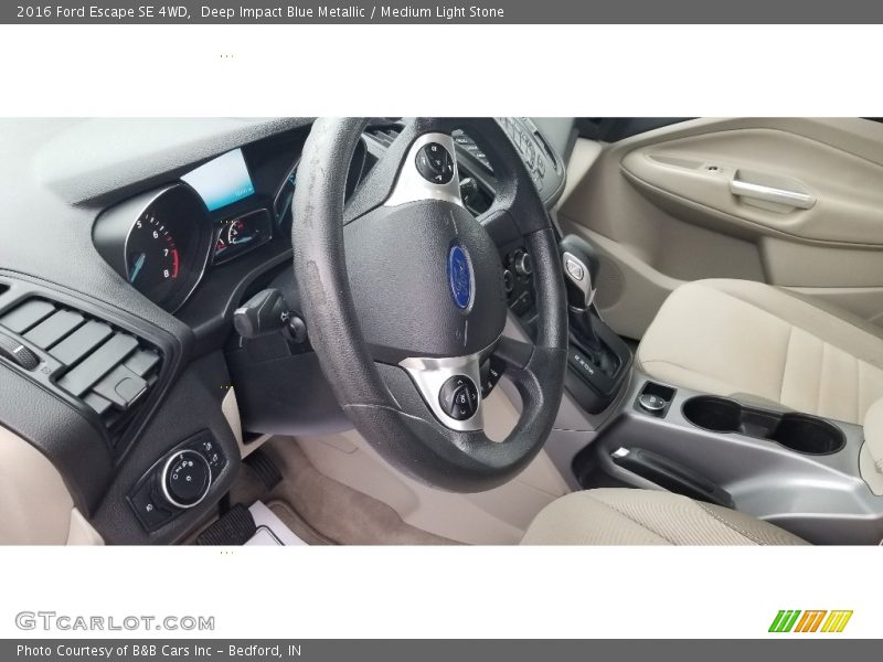Deep Impact Blue Metallic / Medium Light Stone 2016 Ford Escape SE 4WD