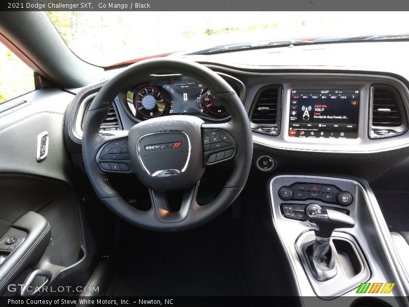 Go Mango / Black 2021 Dodge Challenger SXT