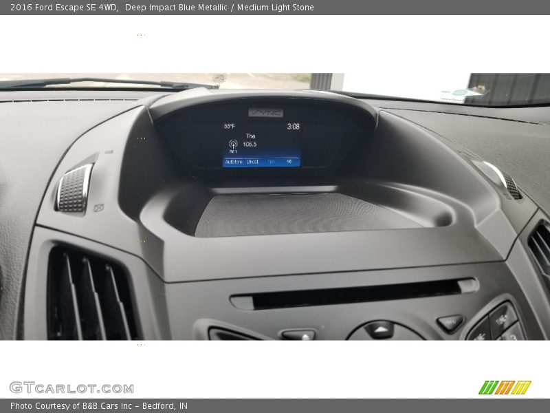 Deep Impact Blue Metallic / Medium Light Stone 2016 Ford Escape SE 4WD