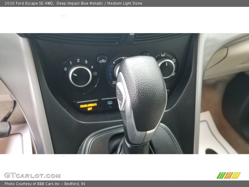 Deep Impact Blue Metallic / Medium Light Stone 2016 Ford Escape SE 4WD