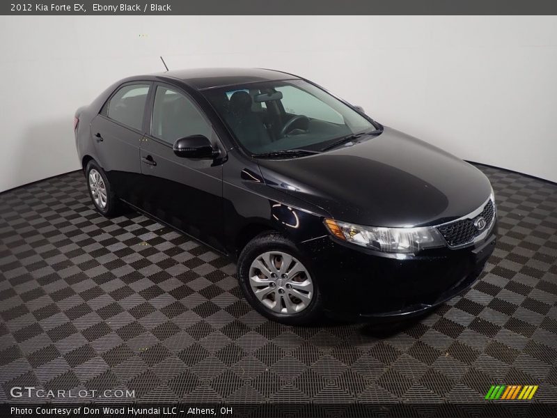 Ebony Black / Black 2012 Kia Forte EX