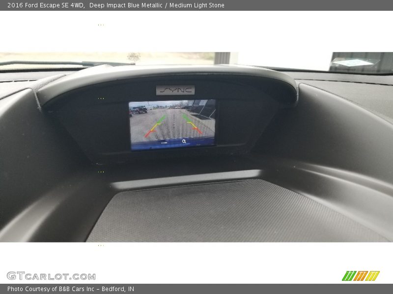 Deep Impact Blue Metallic / Medium Light Stone 2016 Ford Escape SE 4WD