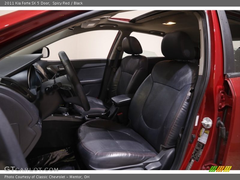 Spicy Red / Black 2011 Kia Forte SX 5 Door