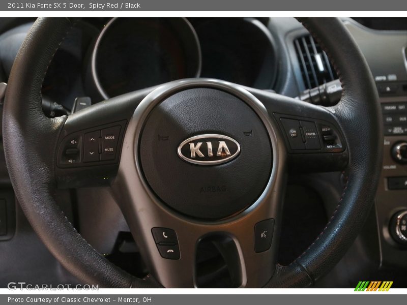 Spicy Red / Black 2011 Kia Forte SX 5 Door