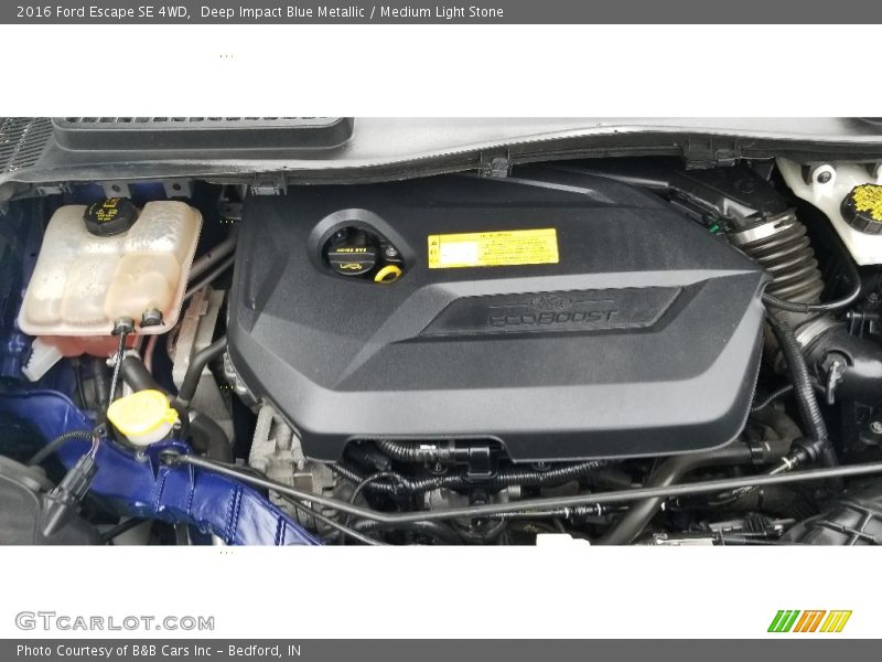 Deep Impact Blue Metallic / Medium Light Stone 2016 Ford Escape SE 4WD