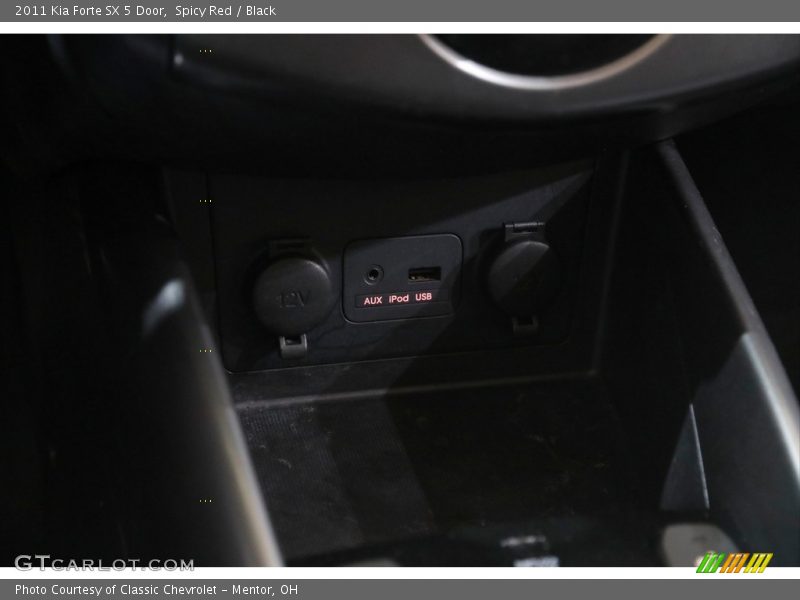 Spicy Red / Black 2011 Kia Forte SX 5 Door