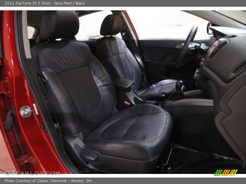 Spicy Red / Black 2011 Kia Forte SX 5 Door