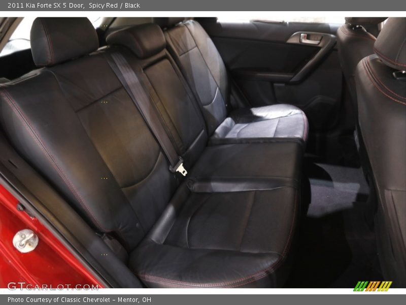 Spicy Red / Black 2011 Kia Forte SX 5 Door