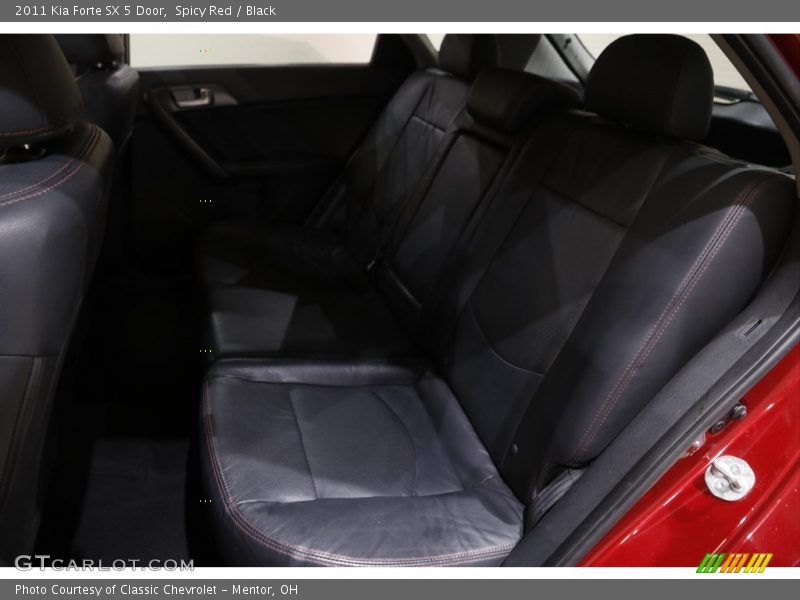 Spicy Red / Black 2011 Kia Forte SX 5 Door