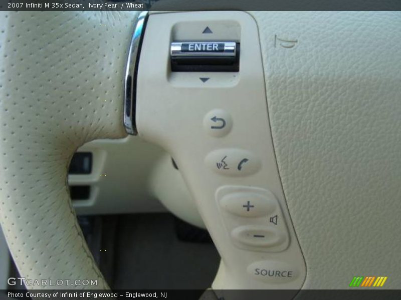 Ivory Pearl / Wheat 2007 Infiniti M 35x Sedan