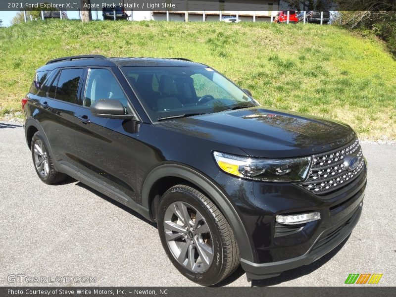 Front 3/4 View of 2021 Explorer XLT