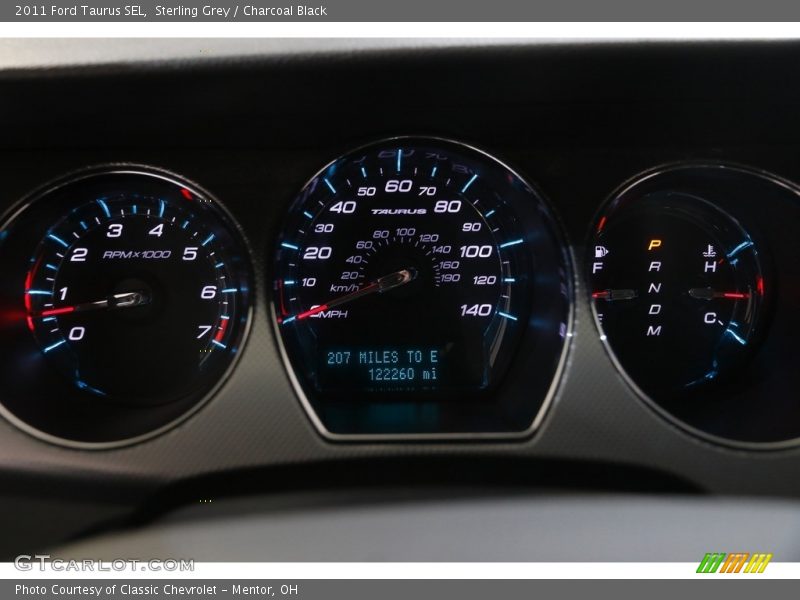 Sterling Grey / Charcoal Black 2011 Ford Taurus SEL