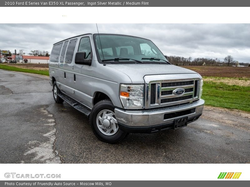 Ingot Silver Metallic / Medium Flint 2010 Ford E Series Van E350 XL Passenger