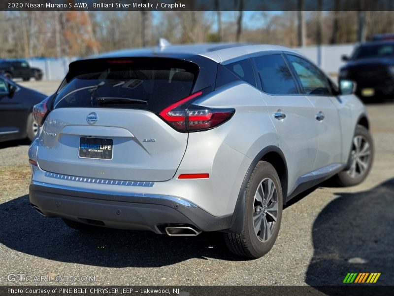 Brilliant Silver Metallic / Graphite 2020 Nissan Murano S AWD